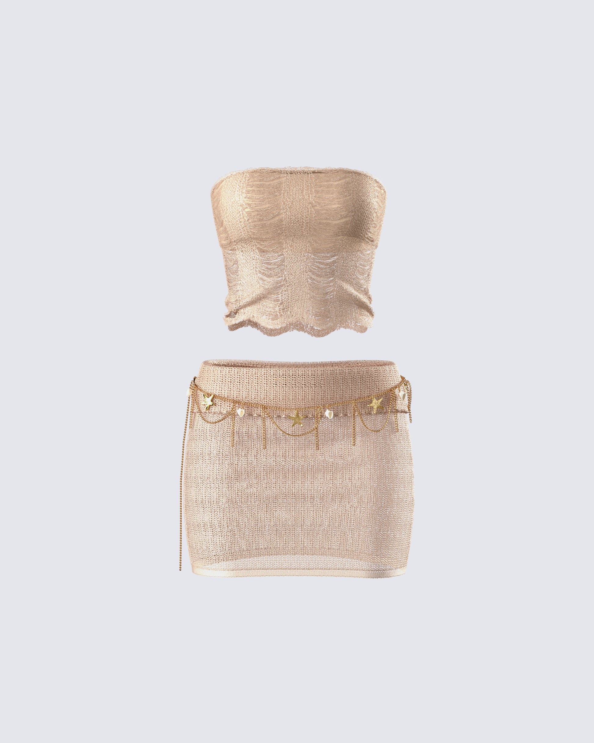 Sakura Gold Knit Set product front