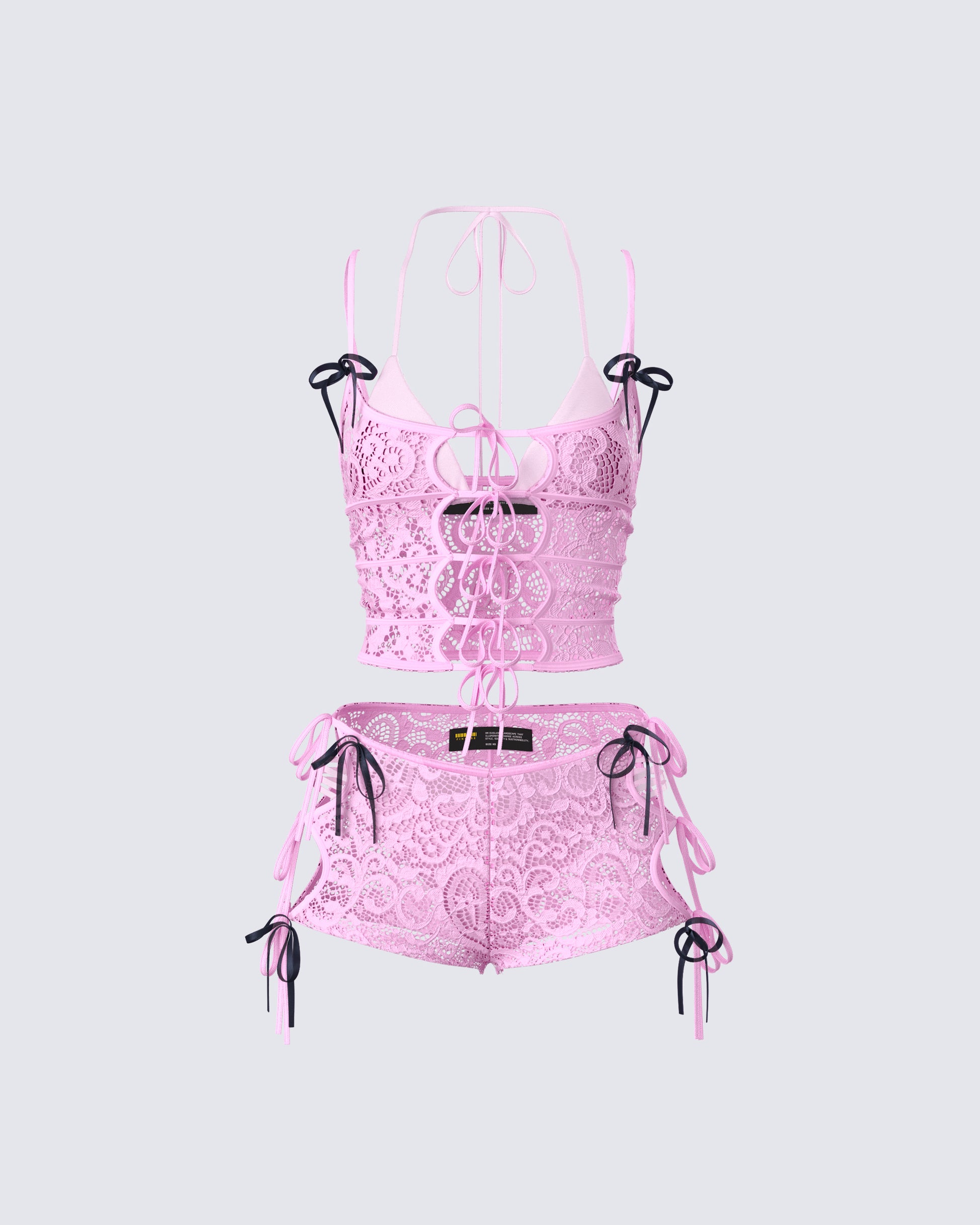 Halsey Pink Lace Set product front