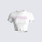 Solah White Jersey Graphic Top 3d product front