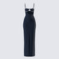 Yara Black Cut Out Maxi Dress product front