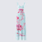 Ryliana Green Floral Mesh Maxi Dress product front