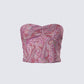Adley Paisley Mesh Tube Top product front