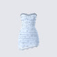 Clarisse Baby Blue Hand Beaded Rhinestone Dress product front