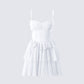 Alicia White Lace Mini Dress 3d product front