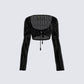 Melissa Black Crochet Top