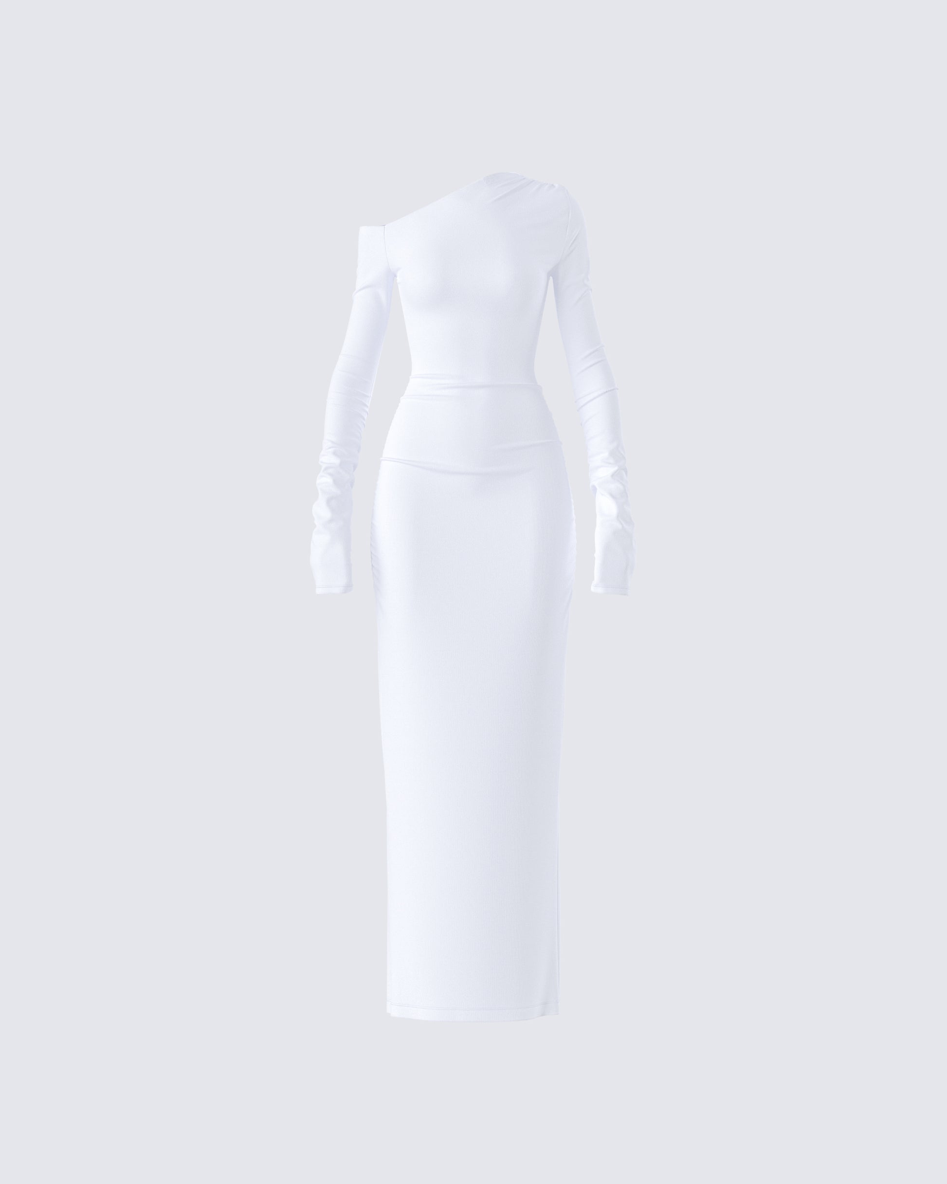 Kiandra White Off Shoulder Maxi Dress product front