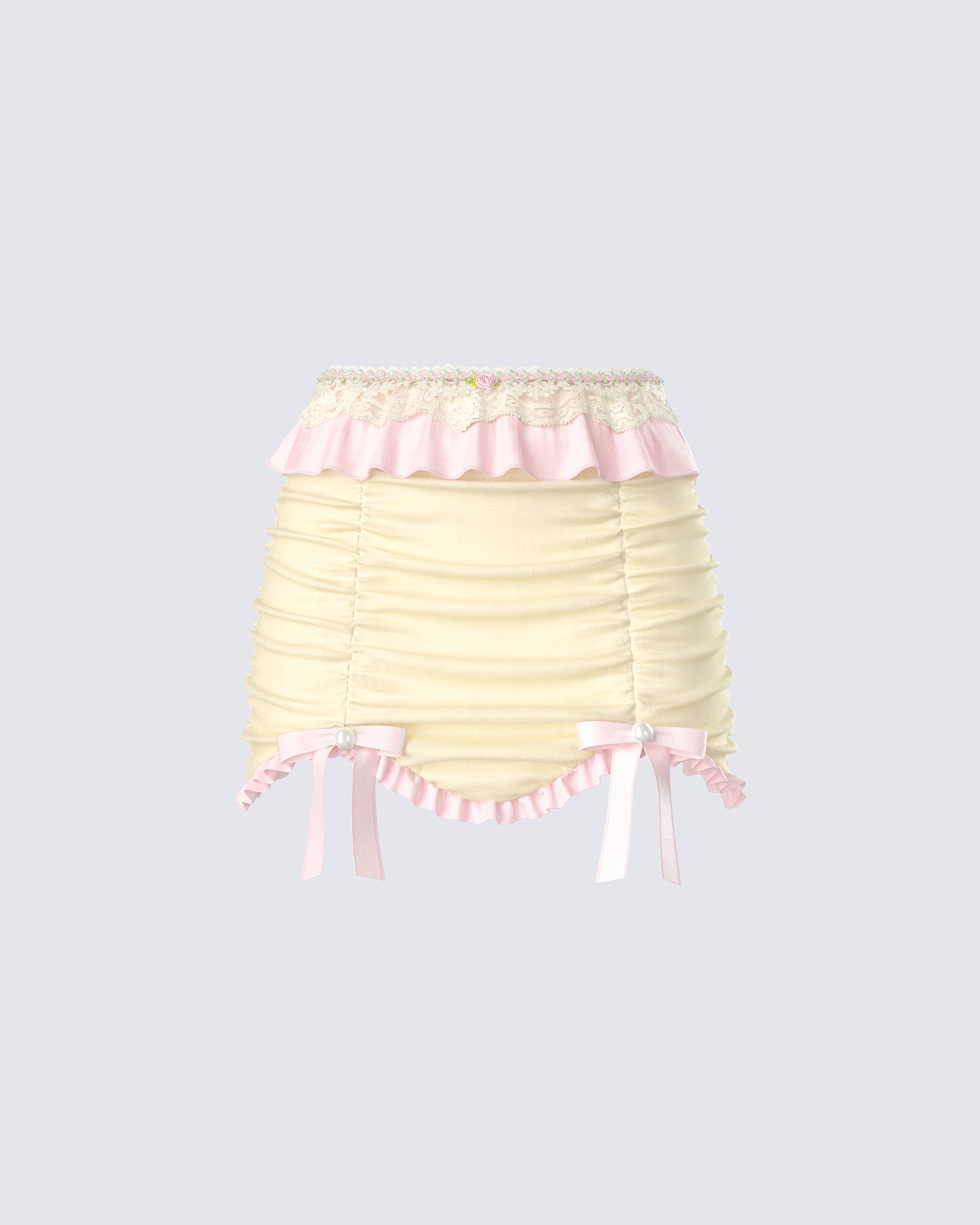 Sofia Pastel Ruffle Mini Skirt product front