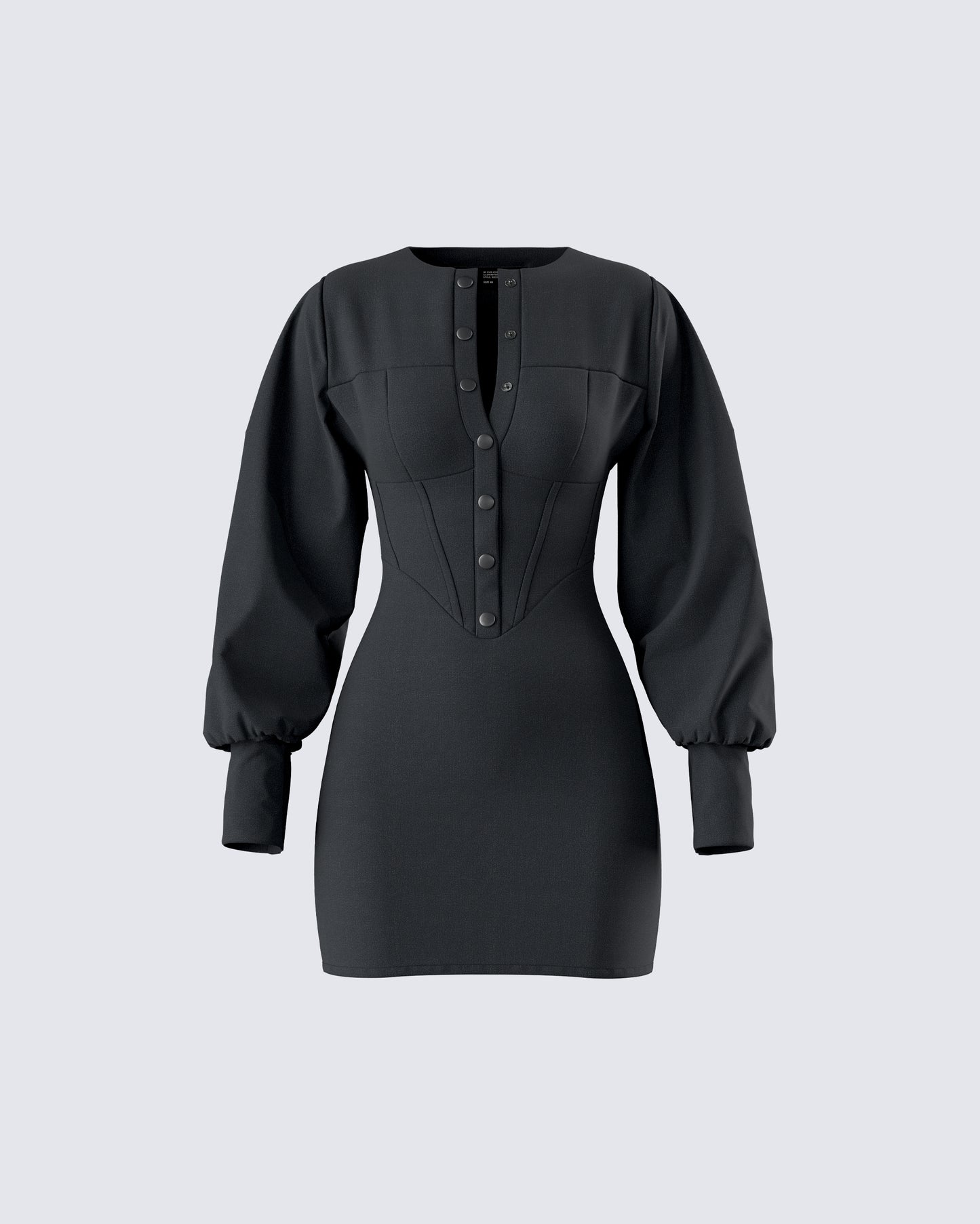 Alice Black Mini Dress product front
