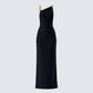 Kippa Black Asymmetrical Chain Gown product front