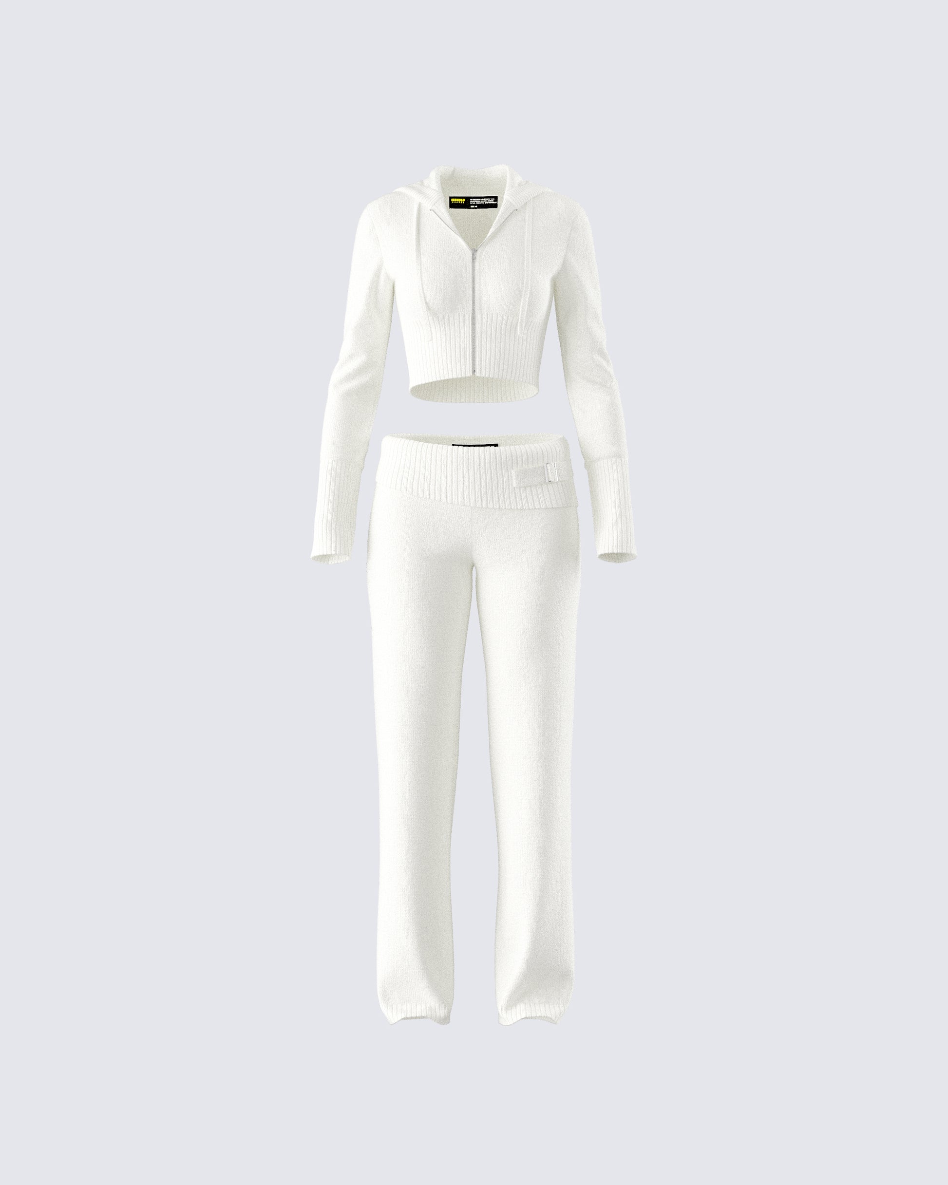 Alyssa White Knit Set product front