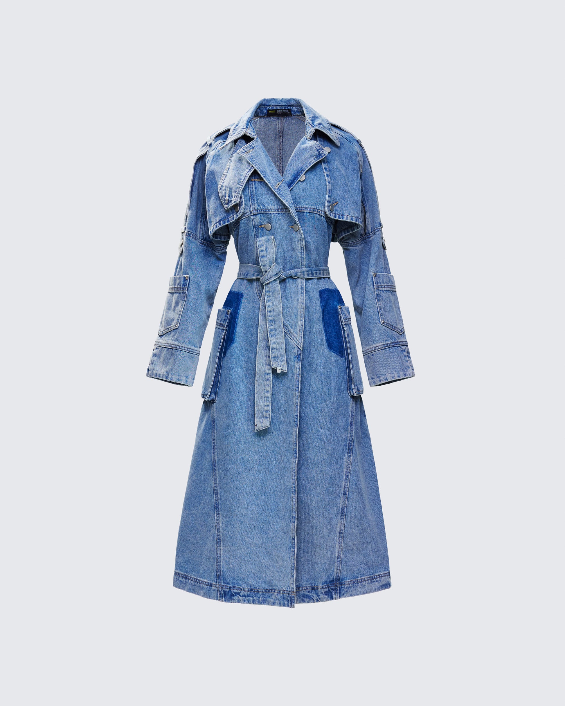 Hestia Denim Trench Coat product front