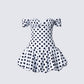 Rio Multi Polka Dot Bubble Mini Dress product front