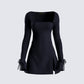 Kesia Black Mini Dress product front