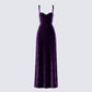 Stephanie Purple Velvet Maxi Dress product front