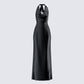 Holly Black Satin Cowl Maxi Dress product front