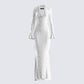 Kobina White Lace Maxi Dress 3d product front