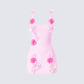 Aisling Pink Rosette Mini Dress product front