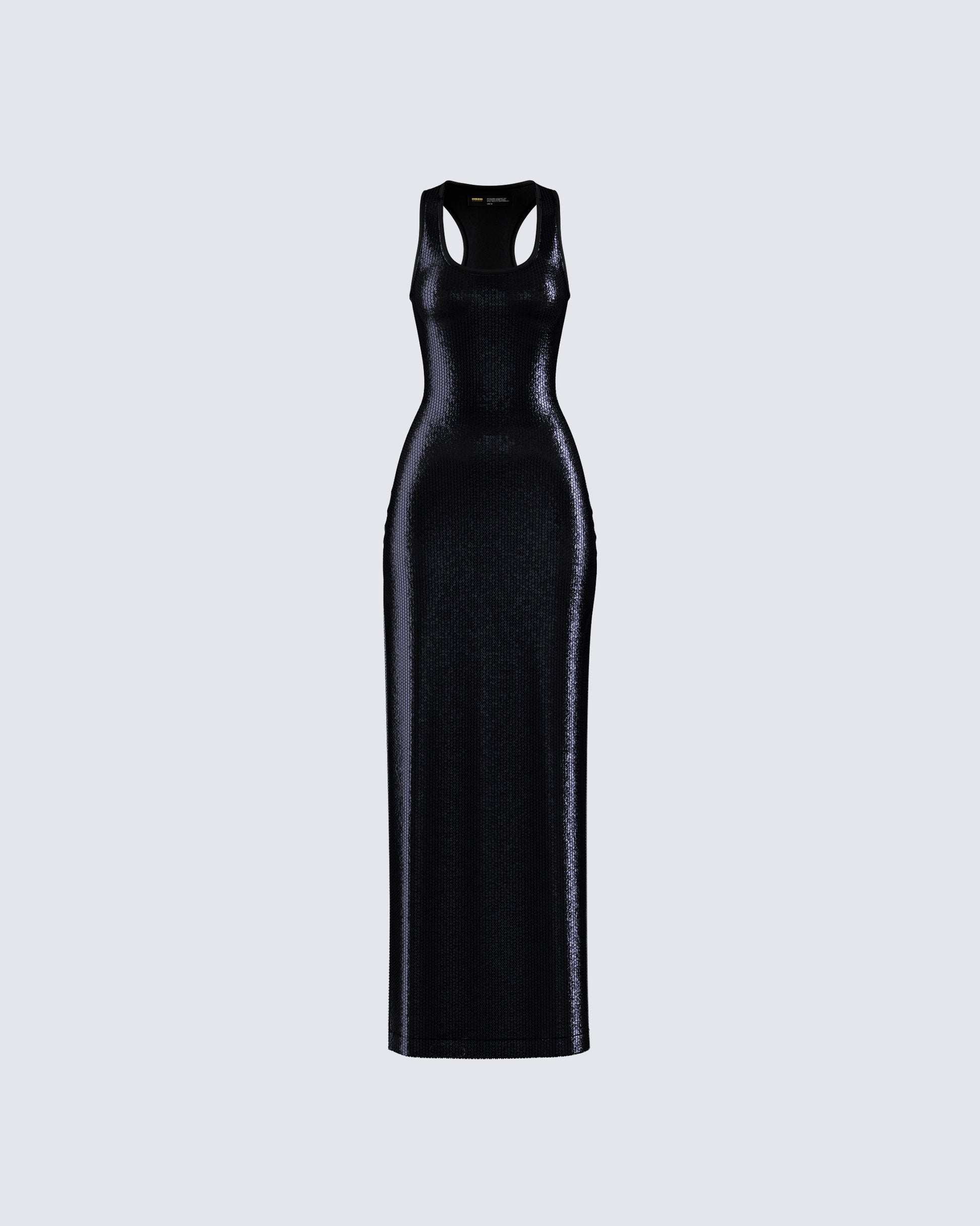 Donatella Black Sequin Maxi Dress product front