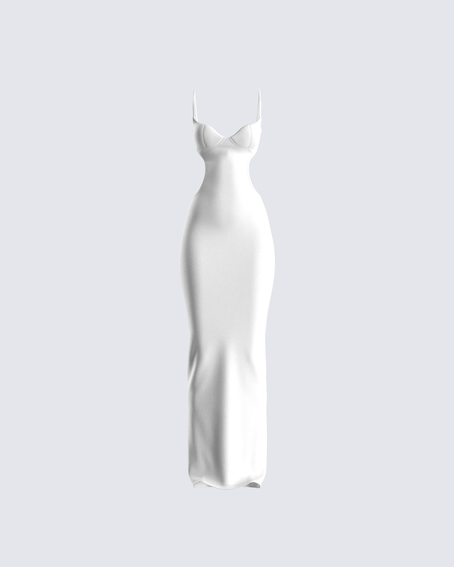 Patrice White Cut Out Maxi Dress 3d product front