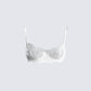 Cady White Lace Bra product front