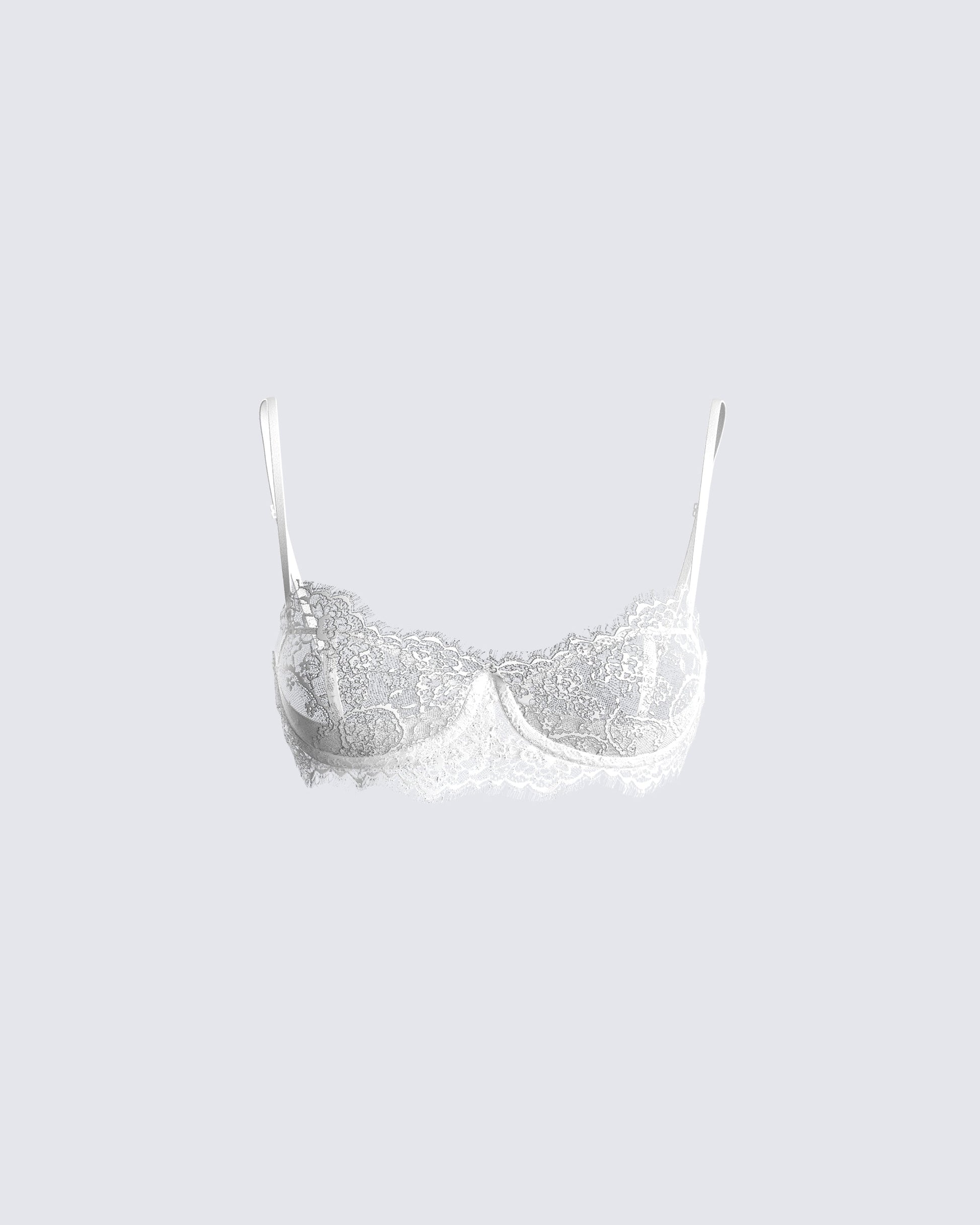 Cady White Lace Bra product front