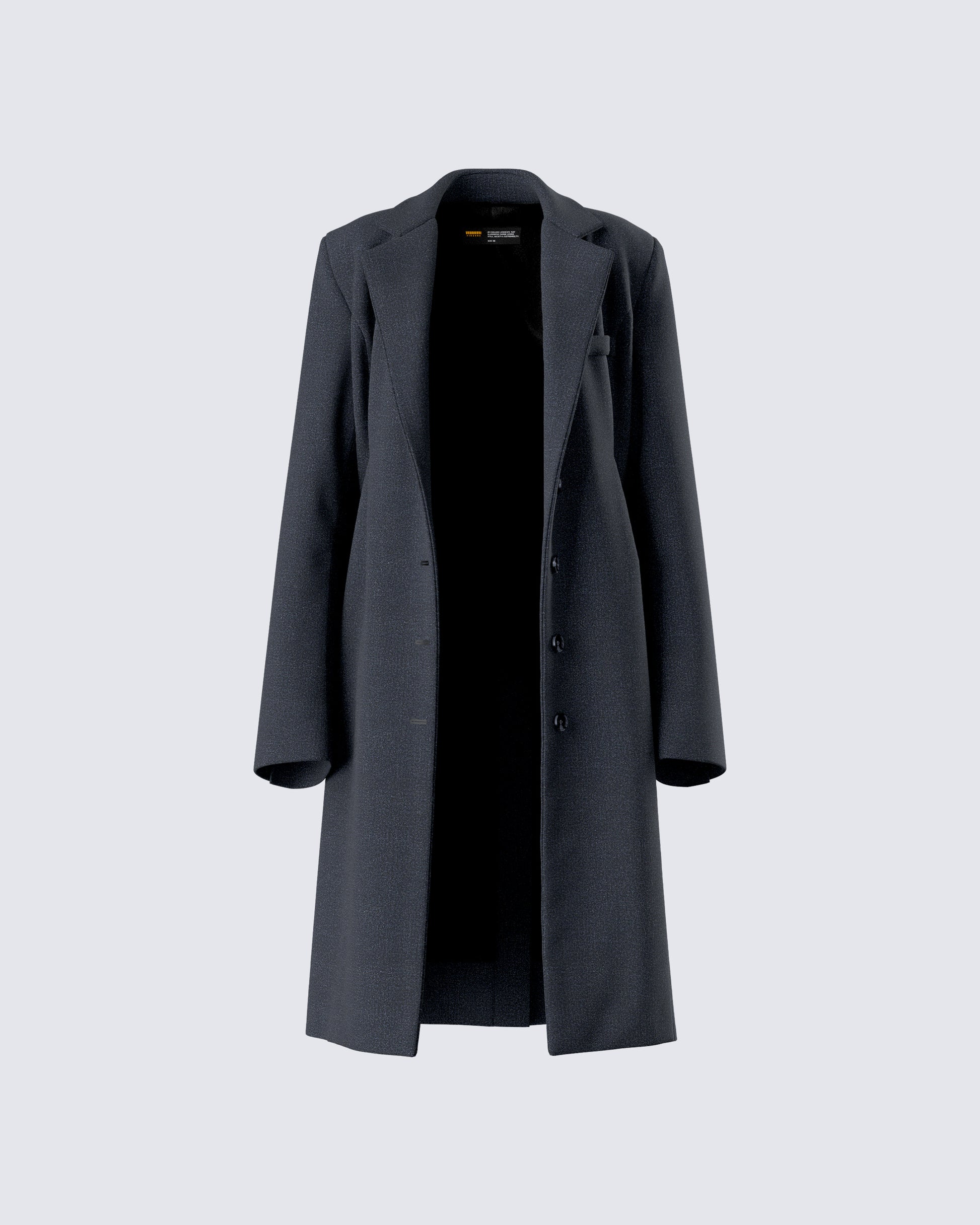Mackenzie Black Longline Coat product front