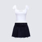 Levi White Pleated Set product front