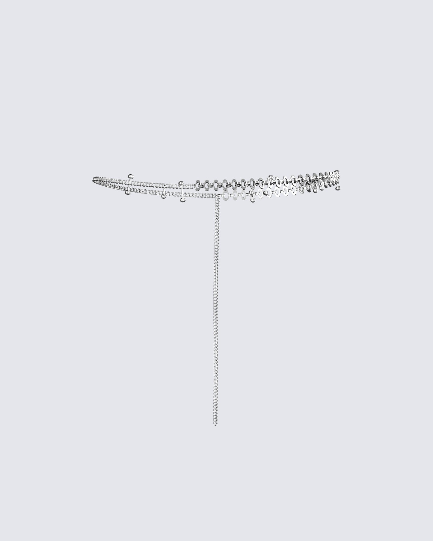Neve Silver Chain Belt product front