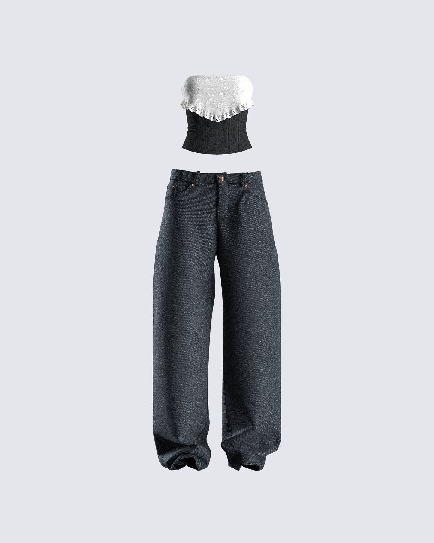Padma Denim Set 3d product front