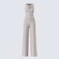 Jaelyn Beige Pinstripe Set product front

