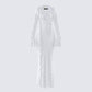 Florence White Mesh Maxi Dress product front