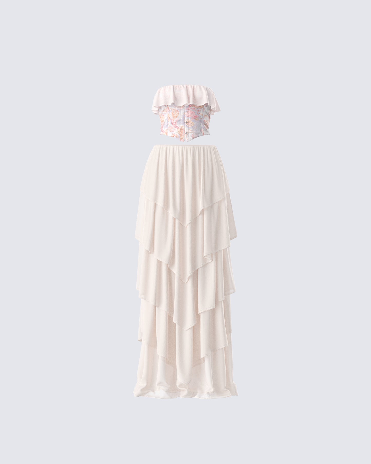 Zana Cream Ruffle Set product front