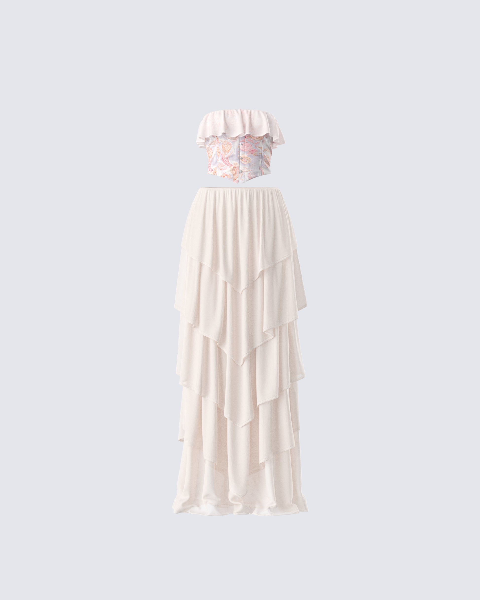 Zana Cream Ruffle Set product front