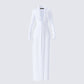 Zaida White Plunge Maxi Dress product front