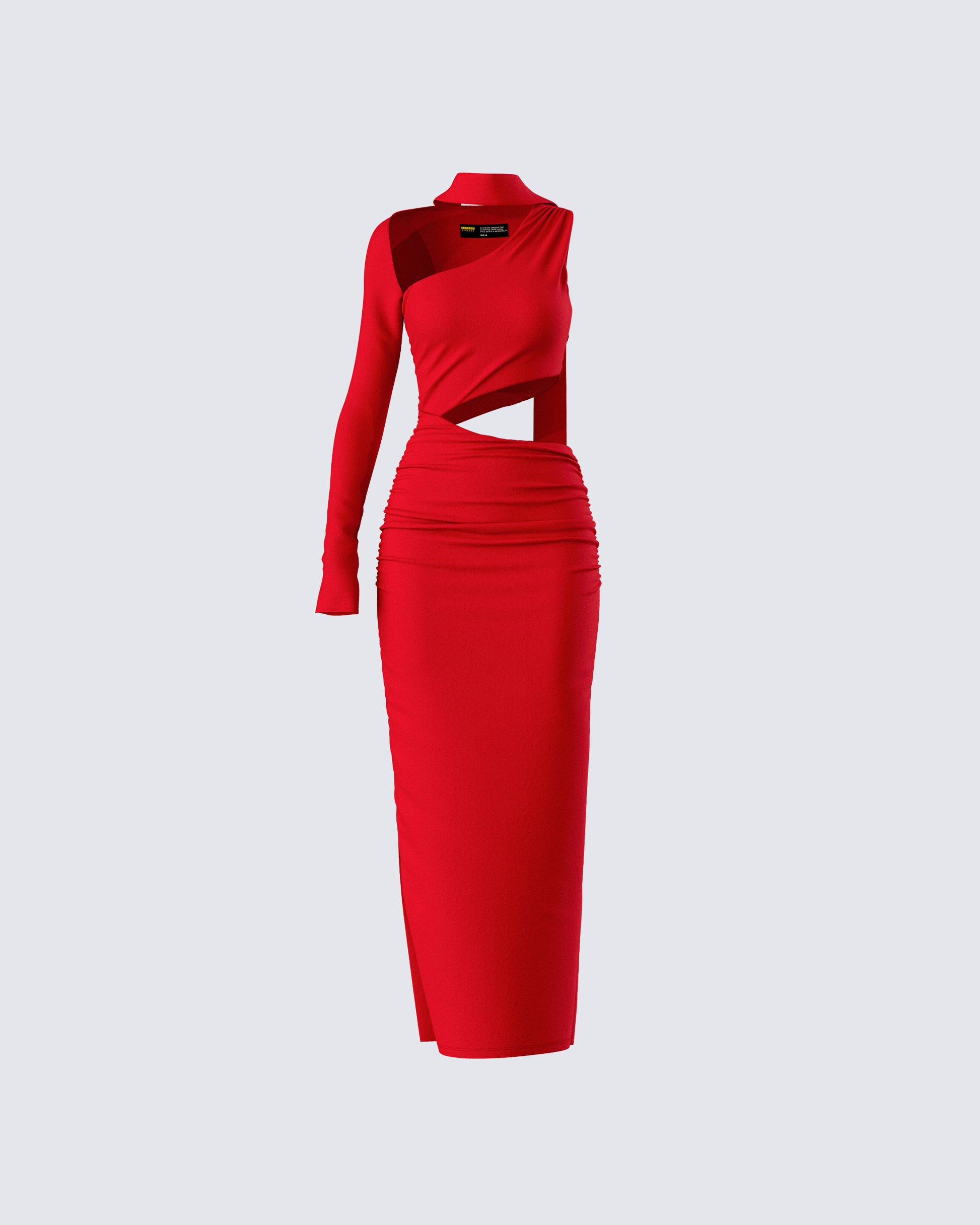 Gabrielle Red Jersey Midi Dress product front