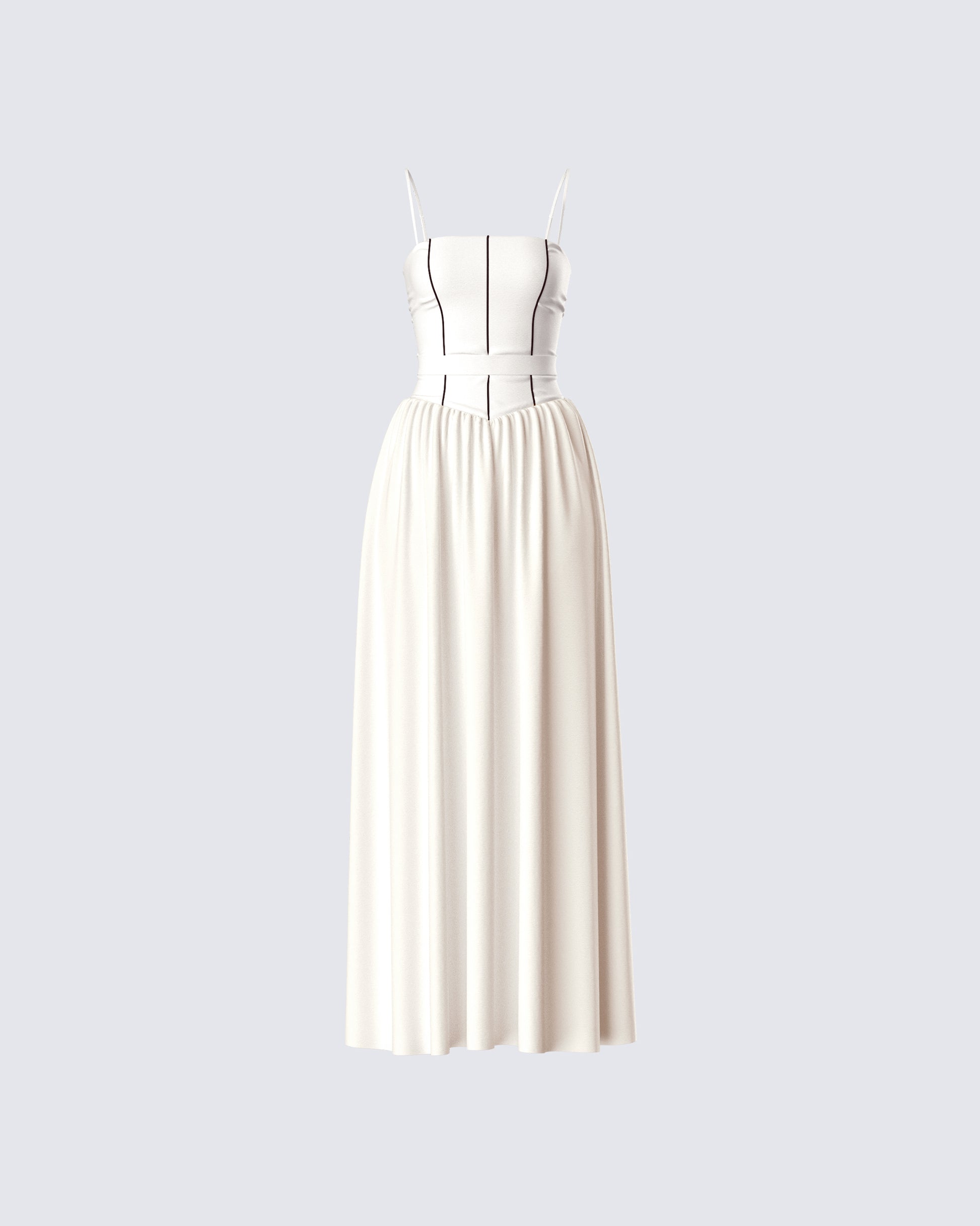 Nya Ivory Cotton Maxi Dress product front