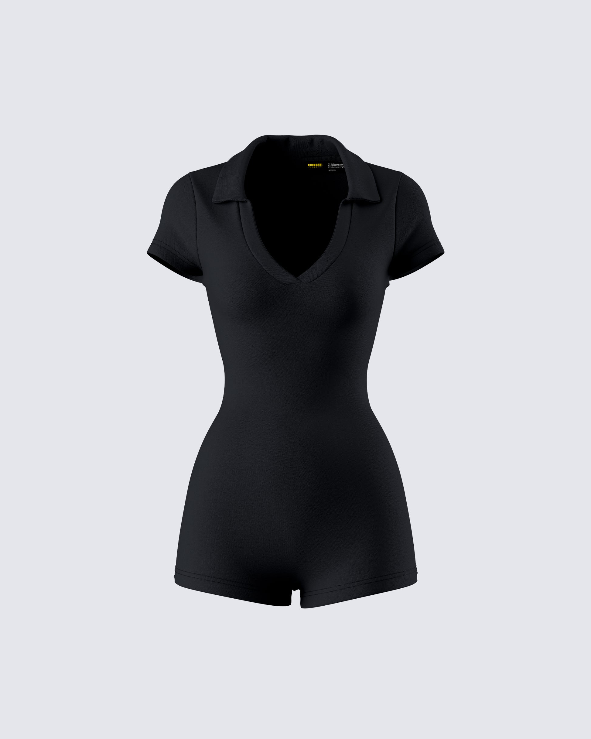 Jeanie Black Knit Romper product front