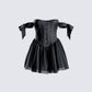 Clem Black Corset Mini Dress 3d product front