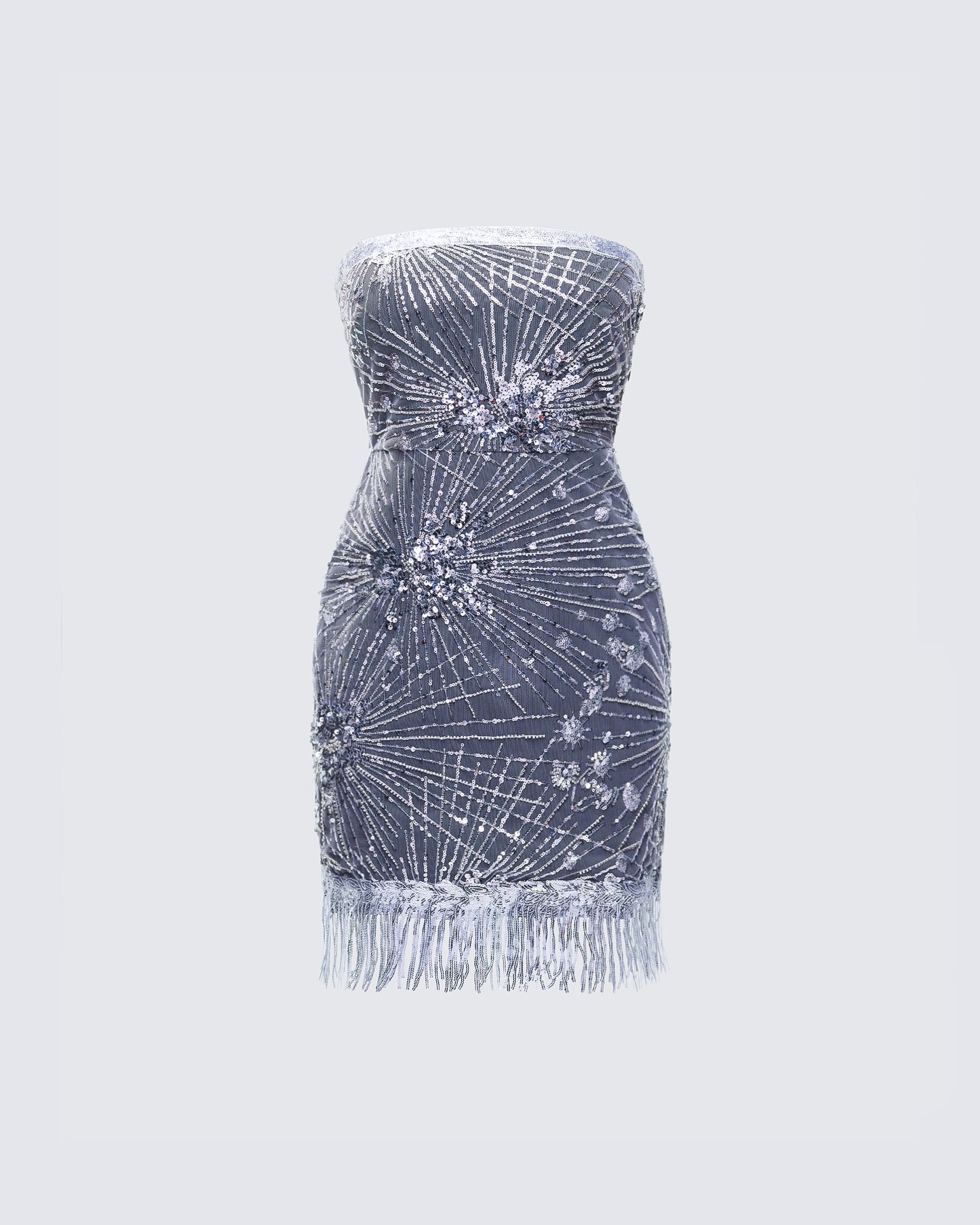 Jocelyn Black Sequin Mini Dress product front