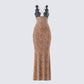 Evodie Leopard Print Maxi Dress product front