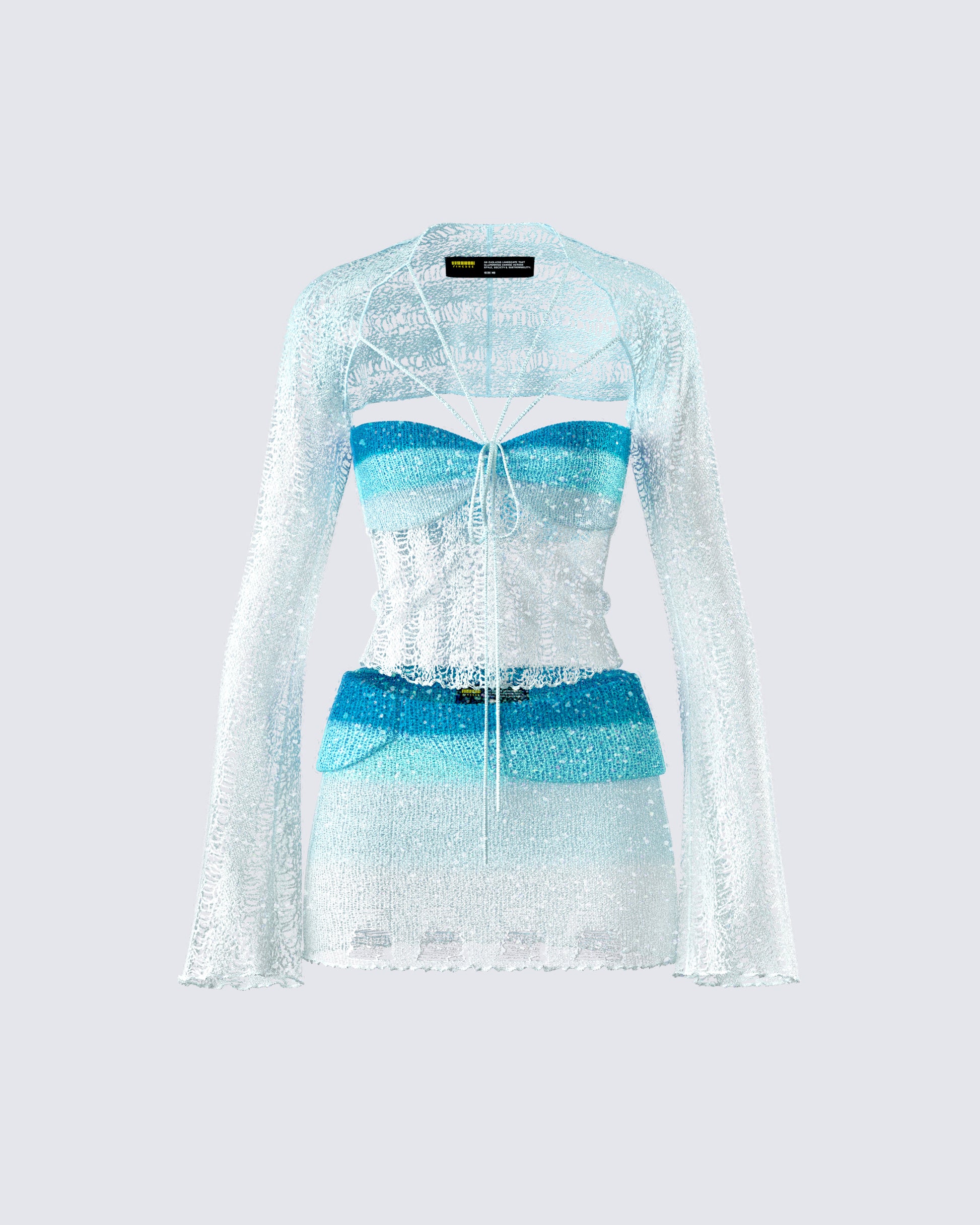 Vanessa Turquoise Sequin Set product front