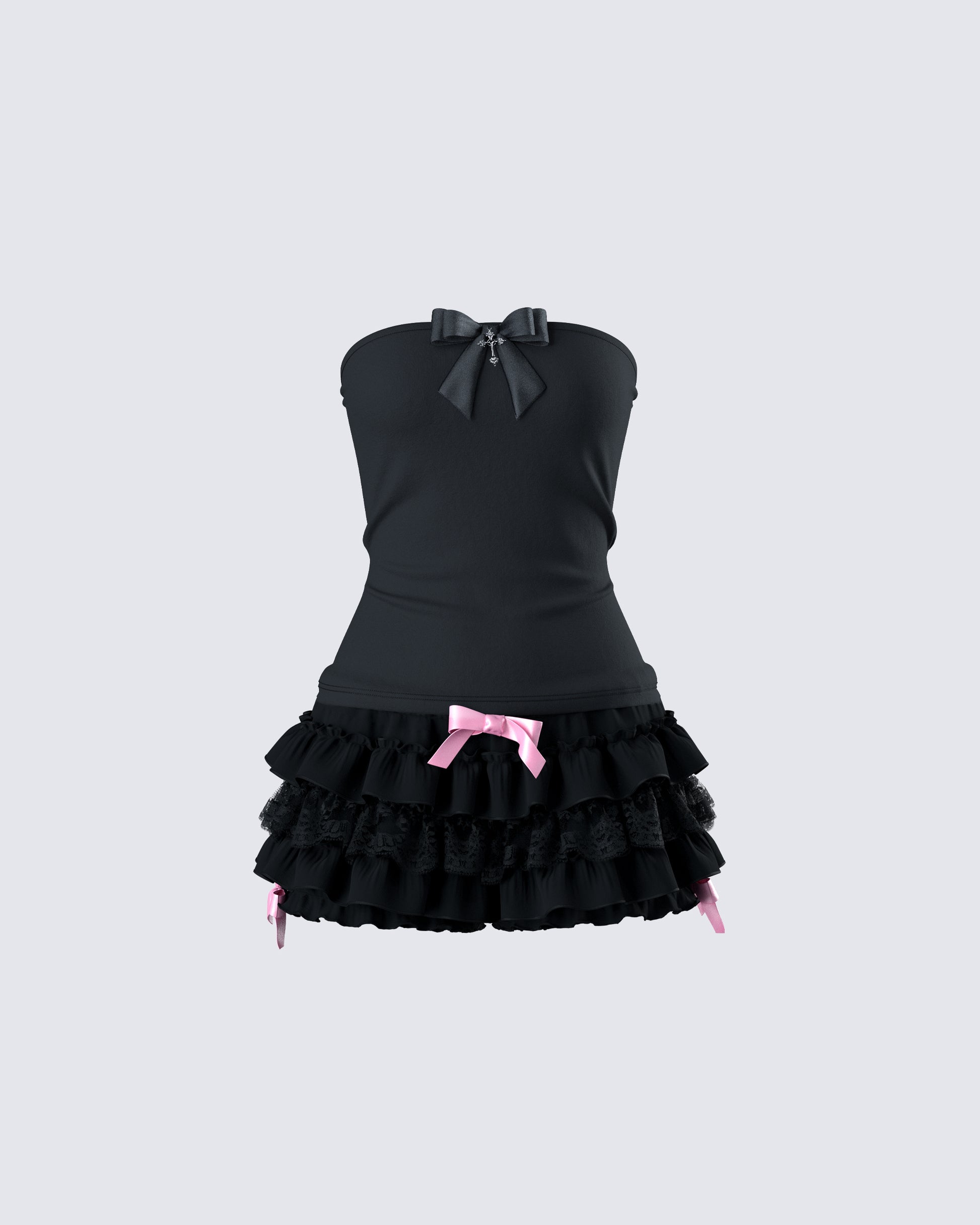 Aloa Noir Ruffle Set product front