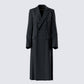 Romilly Black Double Breasted Coat product front