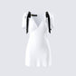 Rupa White Puff Sleeve Mini Dress product front