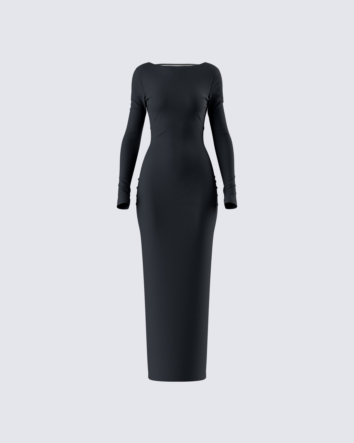 Izel Black Backless Maxi Dress product front