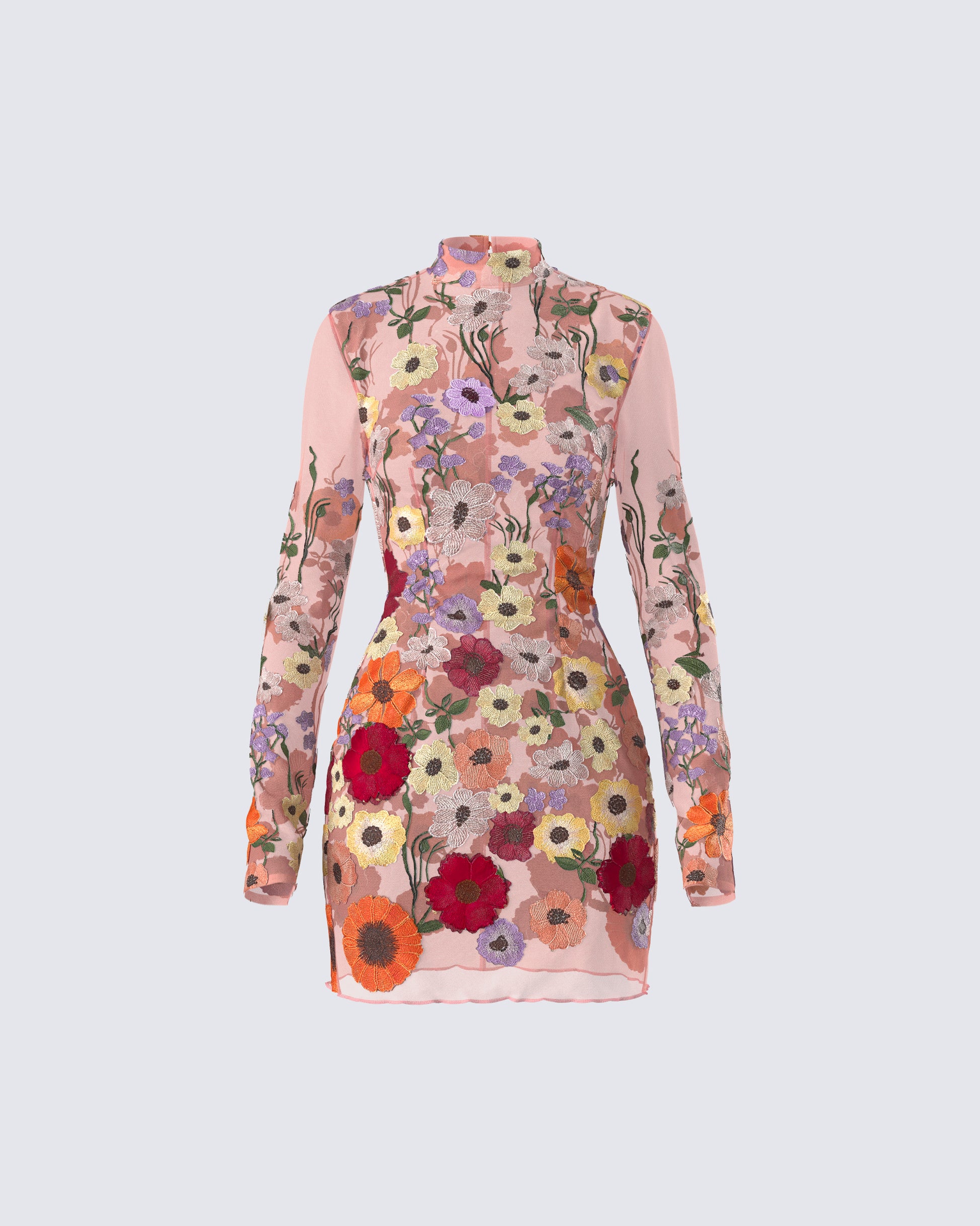Flora Flower Mini Dress product front