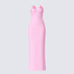 Veida Pink Flower Applique Dress product front