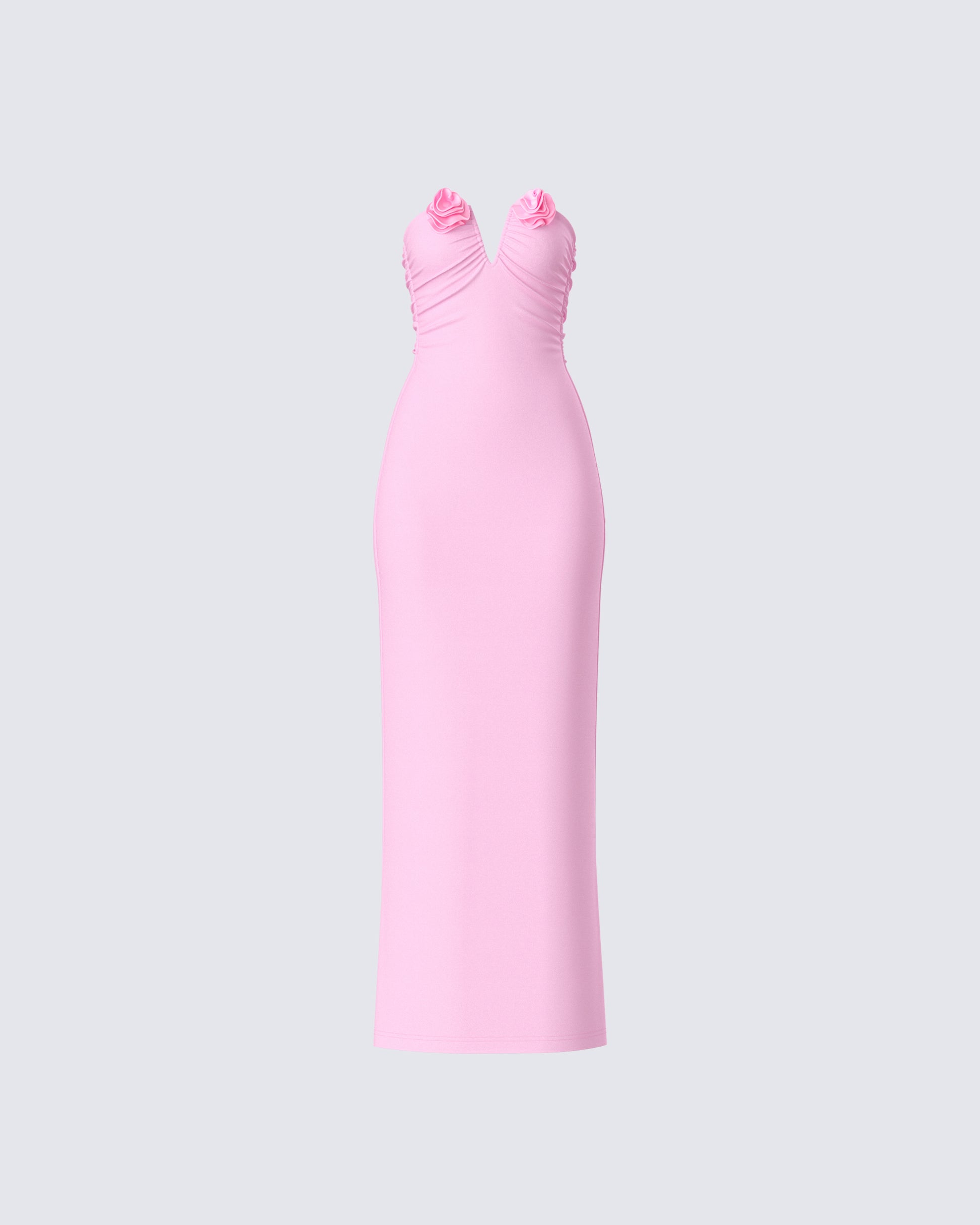Veida Pink Flower Applique Dress product front
