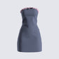 Lukas Grey Strapless Mini Dress 3d product front