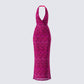 Sabine Purple Sequin Maxi Dress product front